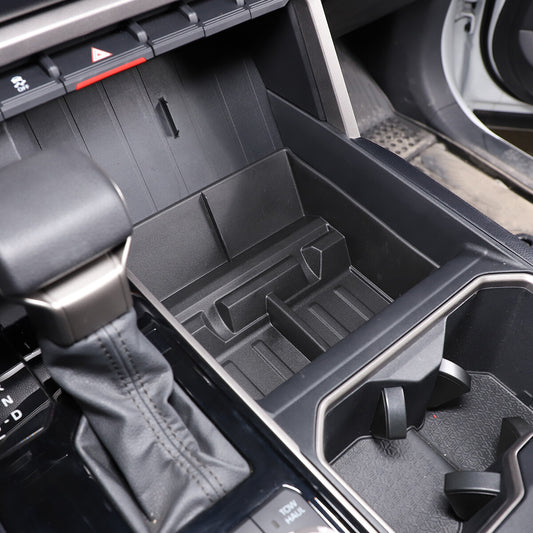 ya 2 7.14 Central Control Gear Shift Storage Box Storage Tray Suitable for Toyota Tundr@ 2022-23