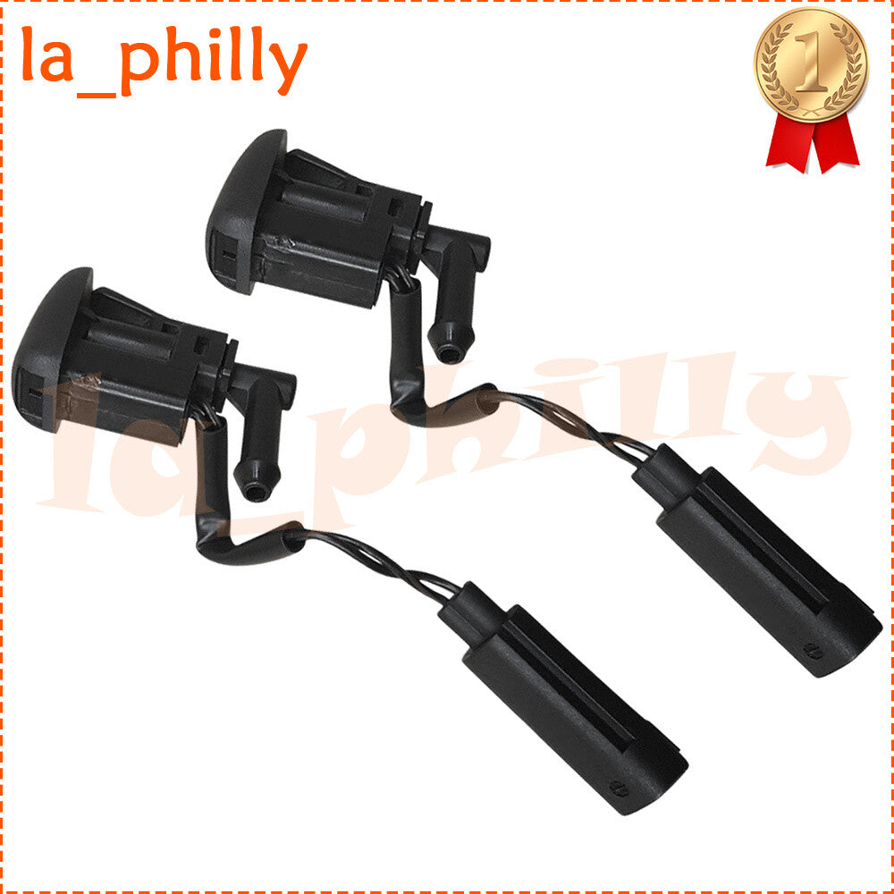 ya 13 2x Fits for BMW 1' E81 E88 Z4 E85 for X5 E53 Windshield Heated Spray Nozzle 61667110851
