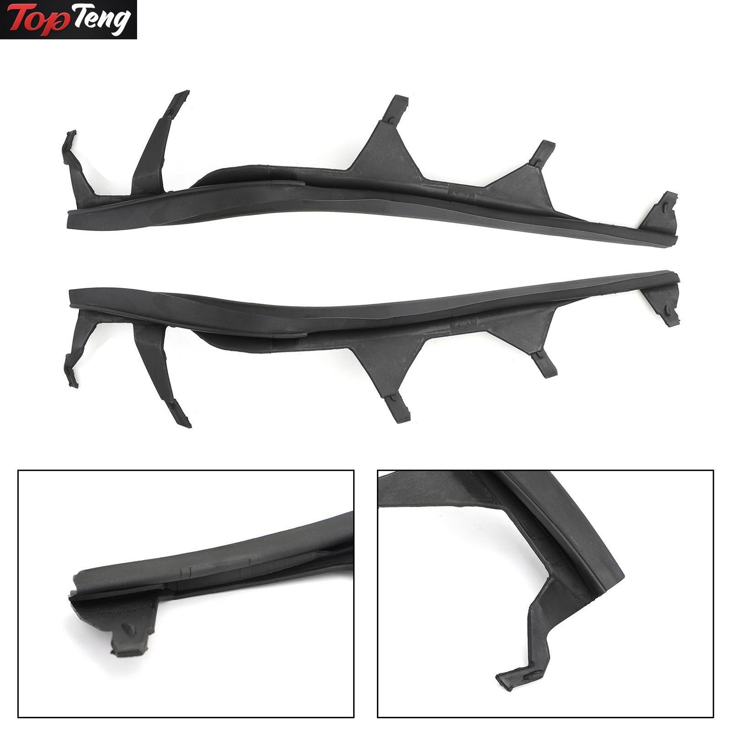 ya 1 8.5.1 Set of Left & Right Upper Headlight Cover Strips Pair For E46 325i 02-05