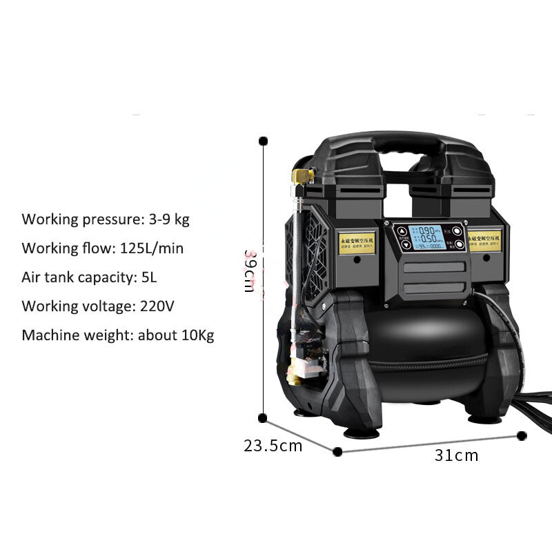 ya 14 Air Pump Variable equency Air Compressor Woodworking Painting Tool 1200W