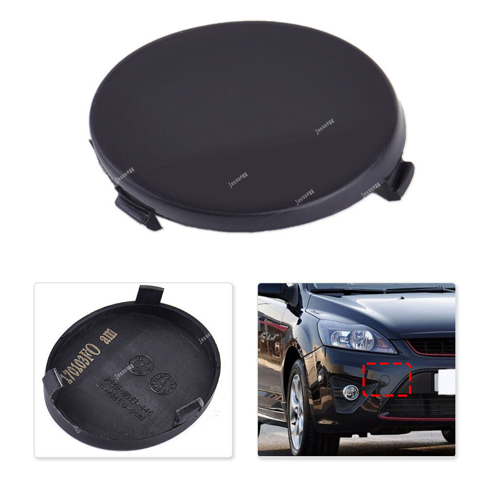 ya 27 6.18 Plastic Front Bumper Tow Hook Cover Cap for Ford Focus II 4 door 2009 2010 2011