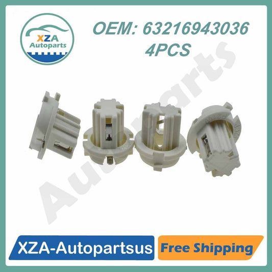 ya 27 6.21 4Pcs Tail Light Brake Lamp Bulb Socket Holder for BMW for X5 E53 E70 E65 63216943036