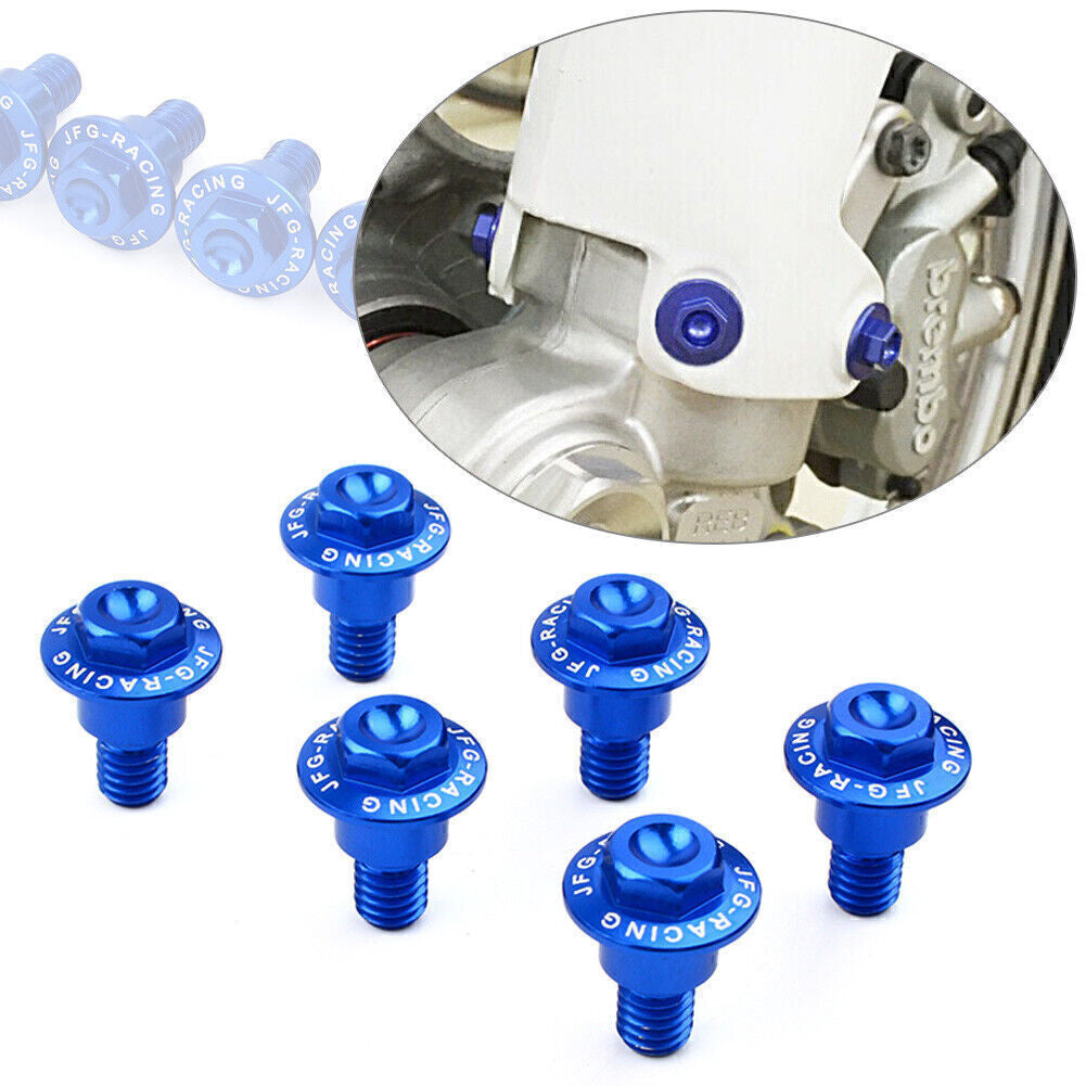 ya 4 6.17.2 6x Fork Guard Bolts Fit for Yamaha YZ450FX 250FX YZ250X 125X YZ125 250 450F 2008-18