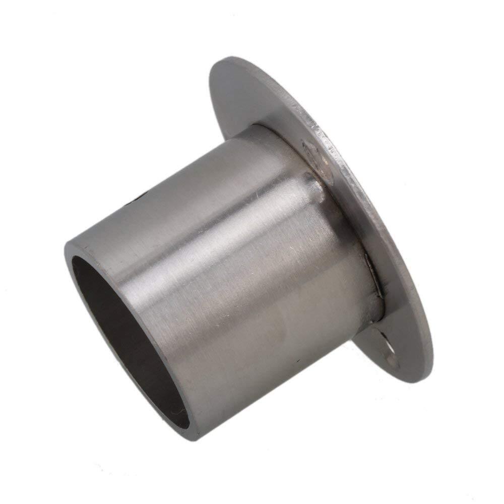 ya 26 6PCS Silver Closet Rod Flange 32mm Stainless Steel Housewear & Furnishings