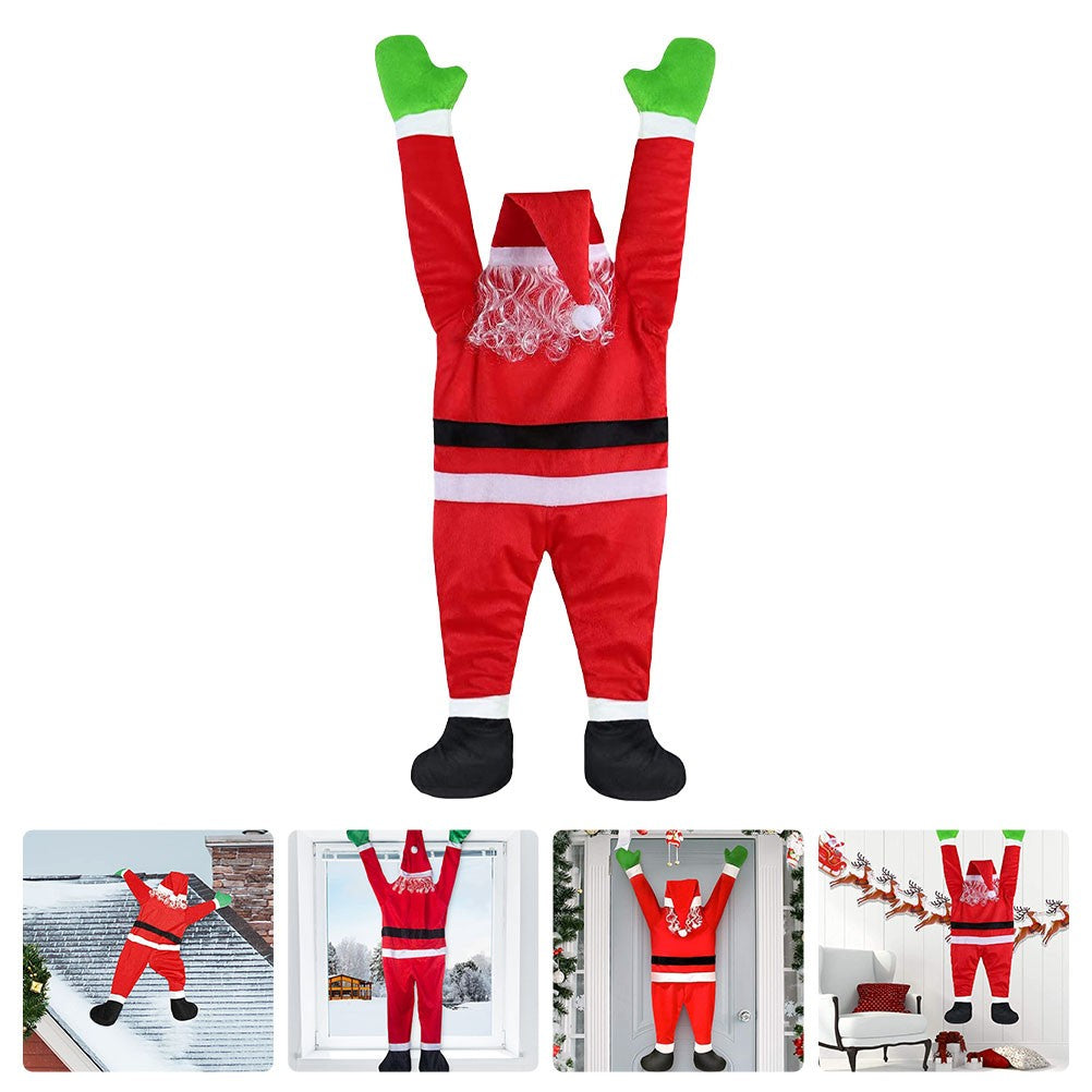 ya 25 Hanging Santa Claus Figurine Indoor Decorations Climbing 