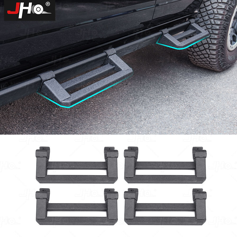 ya 5 8.7 Side Steps Steel Running Boards Rock Rails for Ford Bronco 2021-2024