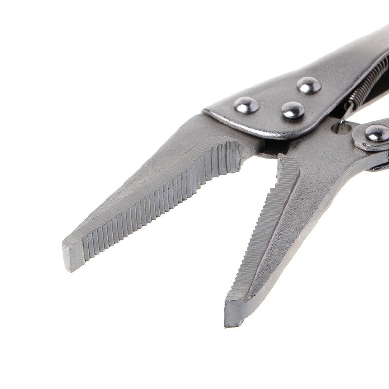ya 25 7Inch Locking Pliers Long Nose Straight Jaw Lock Clamp Hand Tool 165mm