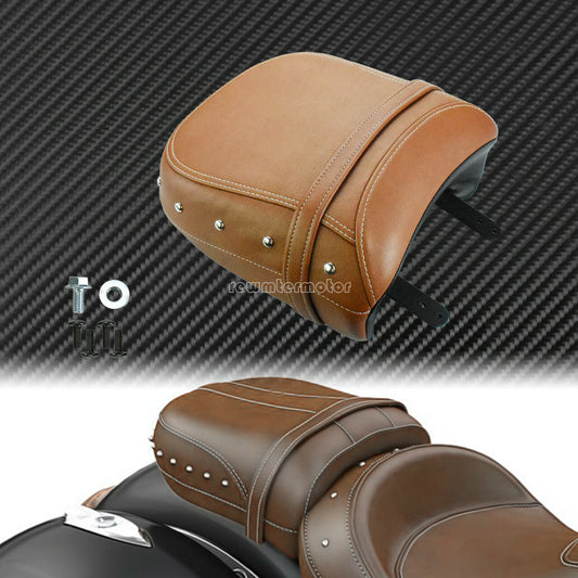 ya 2 6.26.2 Brown Rear Passenger for SEAT Pillion Pad Fit For Indian Chief Dark Horse Roadmaster