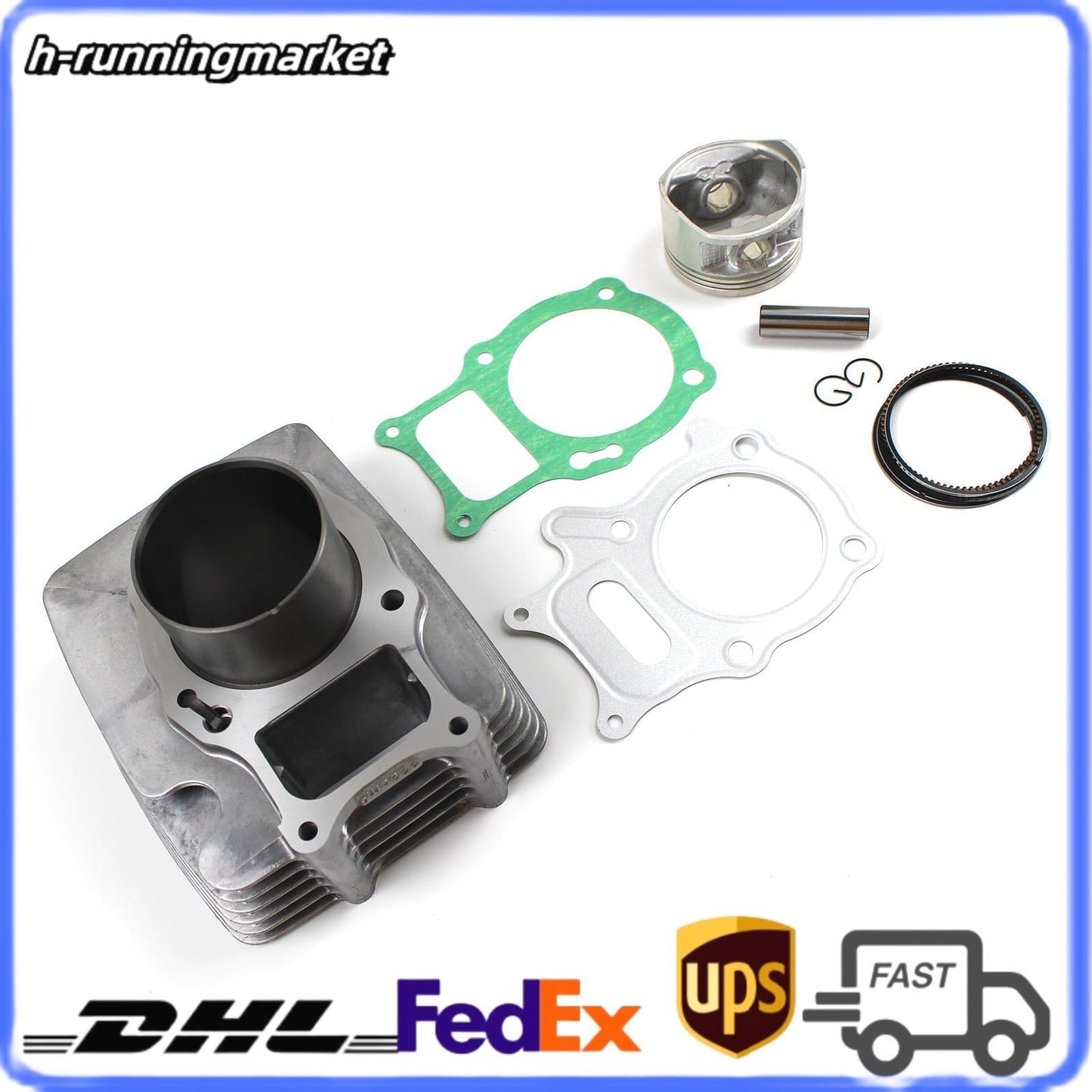 ya 27 7.2 68.5mm Cylinder Piston Top End Kit for Honda Recon Sportrax TRX 250 1997-2019