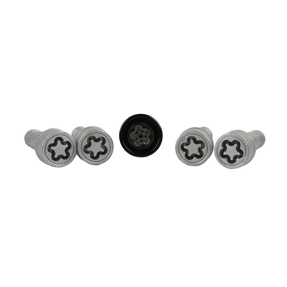 ya 5 8.7 Fits For S500 S550 S600 E200 E250 E300 E400 5Pcs Wheel Locks Kits A0019901707