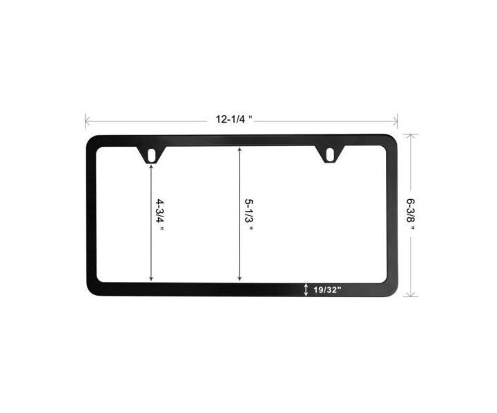ya 1 8.5.3 2 Pieces Car License Plate Frame Cover Cover Rear Lid Silver Glitter Crystal Thin for 