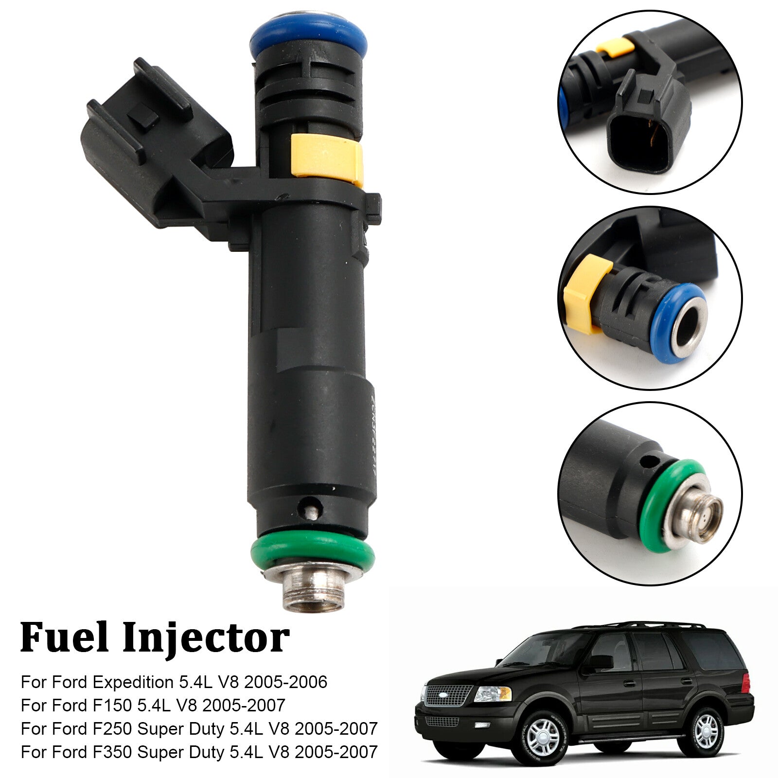 ya 1 8.5.3 1PCS Fuel Injector for F150 F250 F350 Expedition Super Duty 2005-2007 5.4L