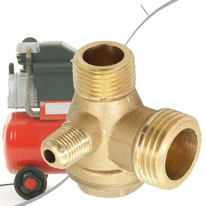 ya 14 3-Port Brass Air Compressor Check Valve Central Pneumatic Male Thread G1/2 G3/8