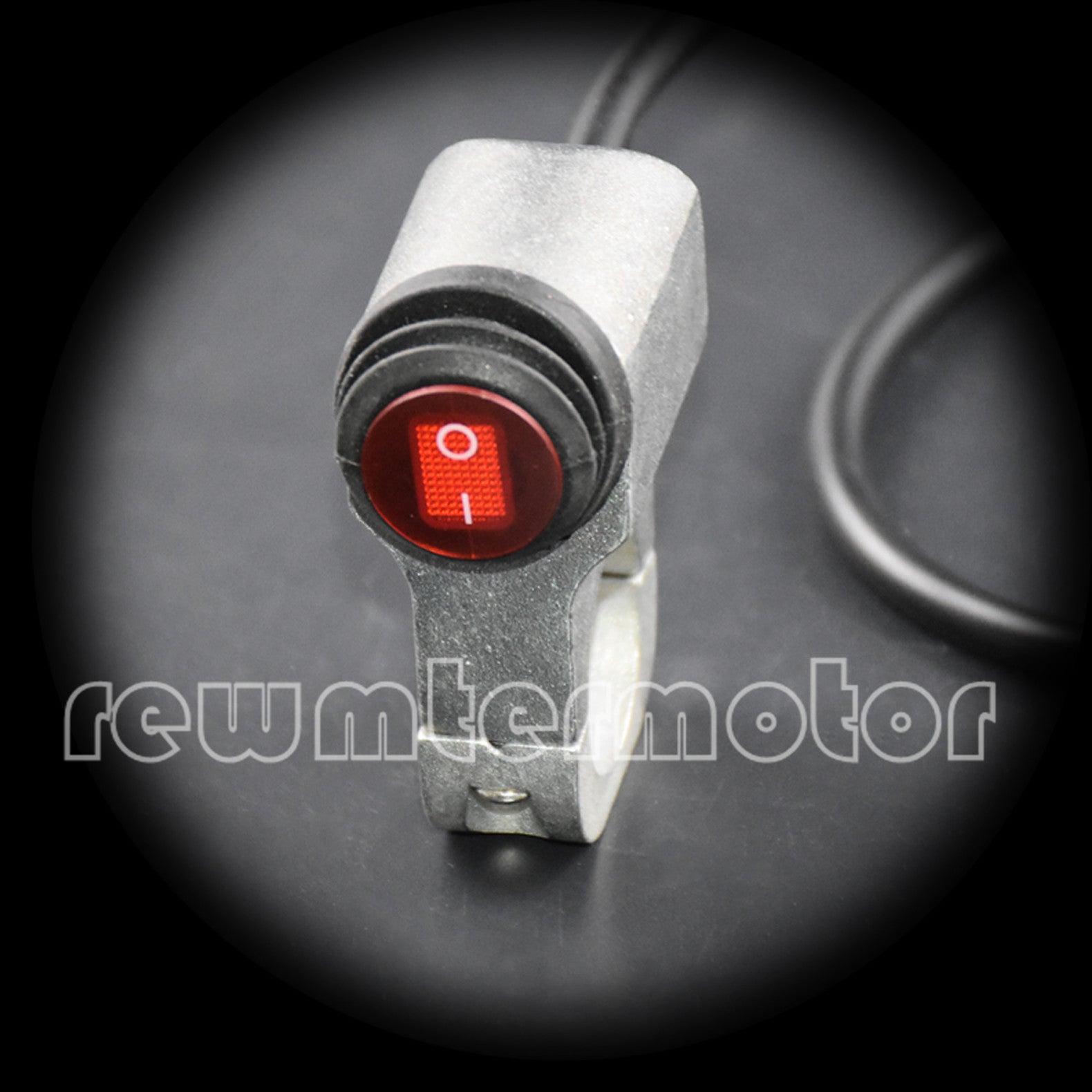 ya 1 7.4 Chrome Motorcycle 22mm Handlebar Headlight Waterproof Switch On Off 3 Wires