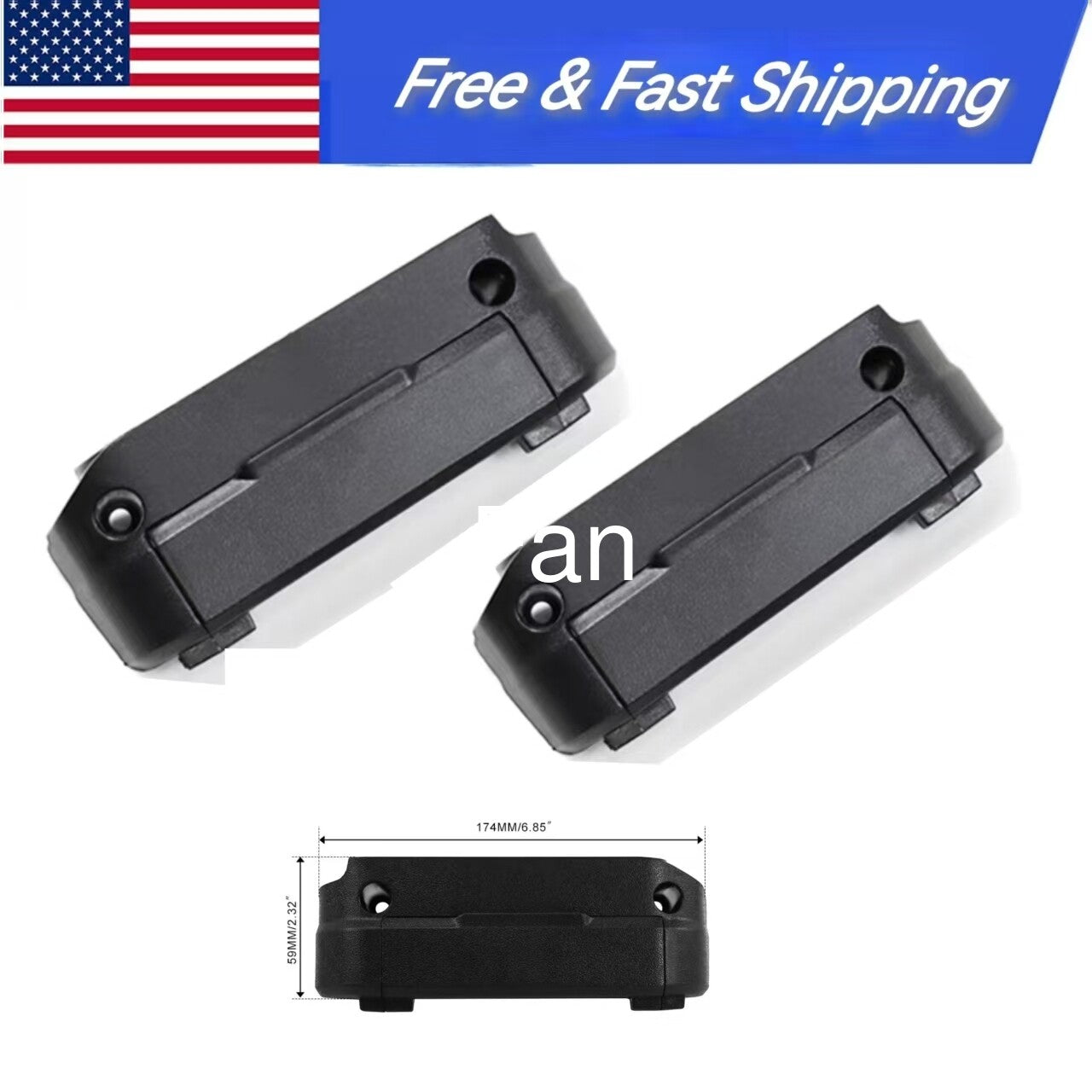 ya 7 6.10.3 2x Interior Door Handle Armrest Storage Box for Suzuki for Jimny 2019-24 JB64 JB74