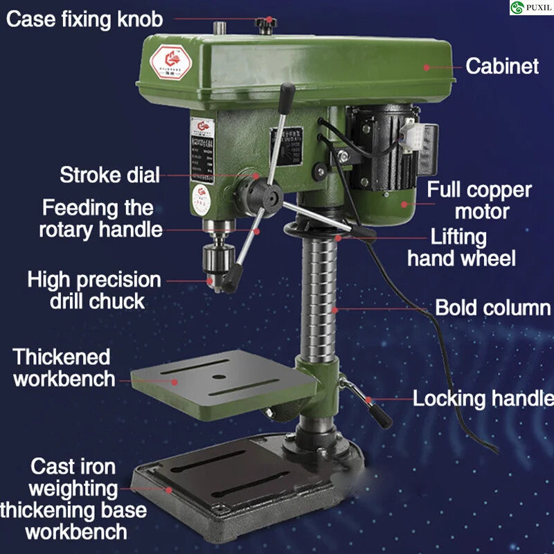 ya 26 Industrial Grade High Power Stainless Steel Bench Drill Small Crusher Machine
