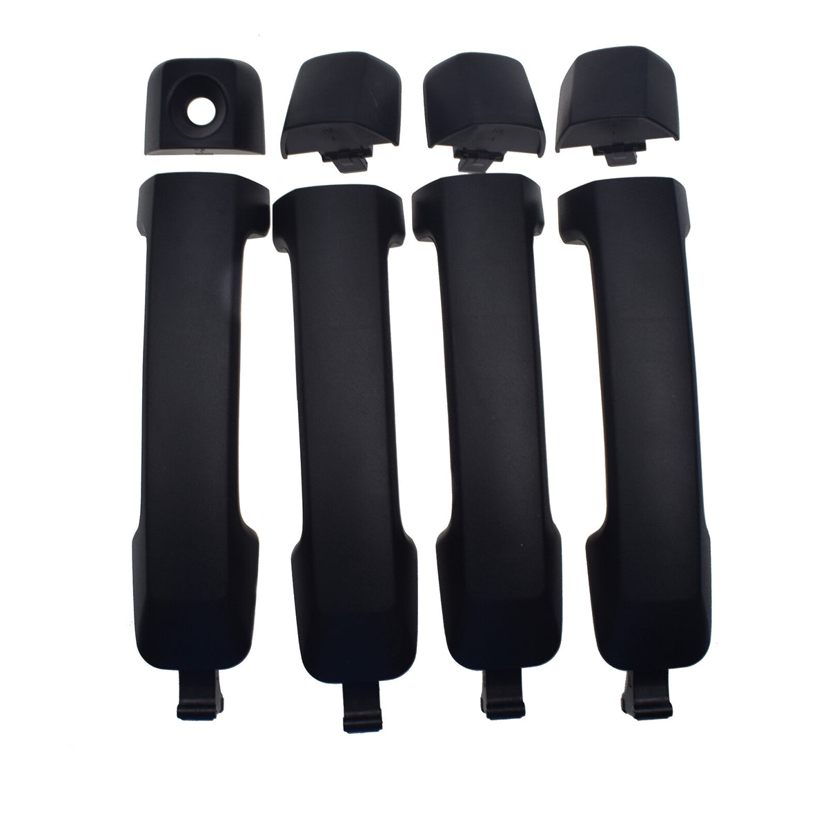 ya 5 8.7 Set of 4 Exterior Door Handles Black For 2007-2018 for Toyota Tundra 69210-0C010