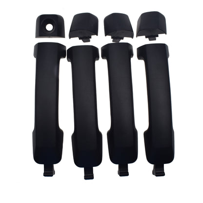 ya 5 8.7 Set of 4 Exterior Door Handles Black For 2007-2018 for Toyota Tundra 69210-0C010