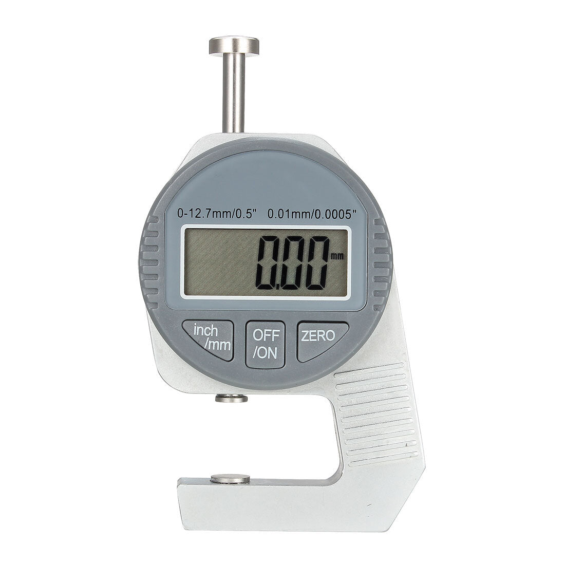 ya 2 6.29 Digital Thickness Gauge 0 -12.7mm x 0.01mm Flat Anvil Round Measuring Tool