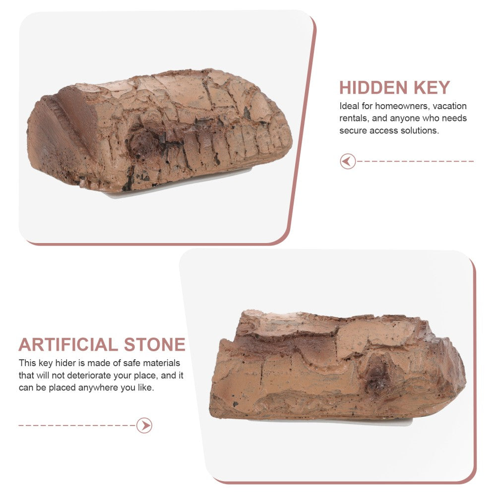 ya 5 8.7 Hidden Key Box Outdoor Garden Faux Stone Key Hider for Access