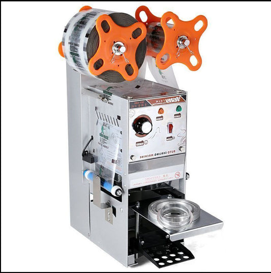 220V WY-680 Semi-automatic Bubble Tea Cup Sealing machine Juice Cup Sealer b