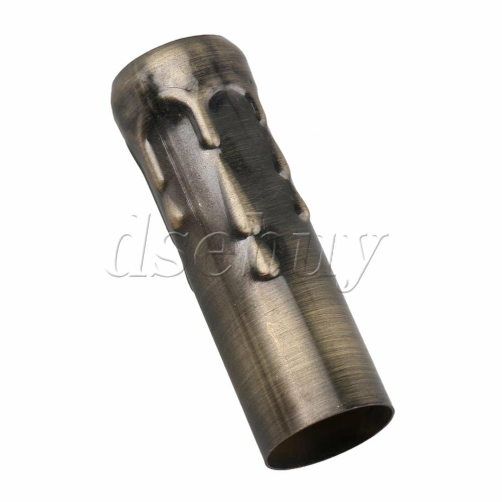 ya 14 6x Bronze Chandelier Candle Light Covers Sleeves Base E14 Socket 25mm Dia