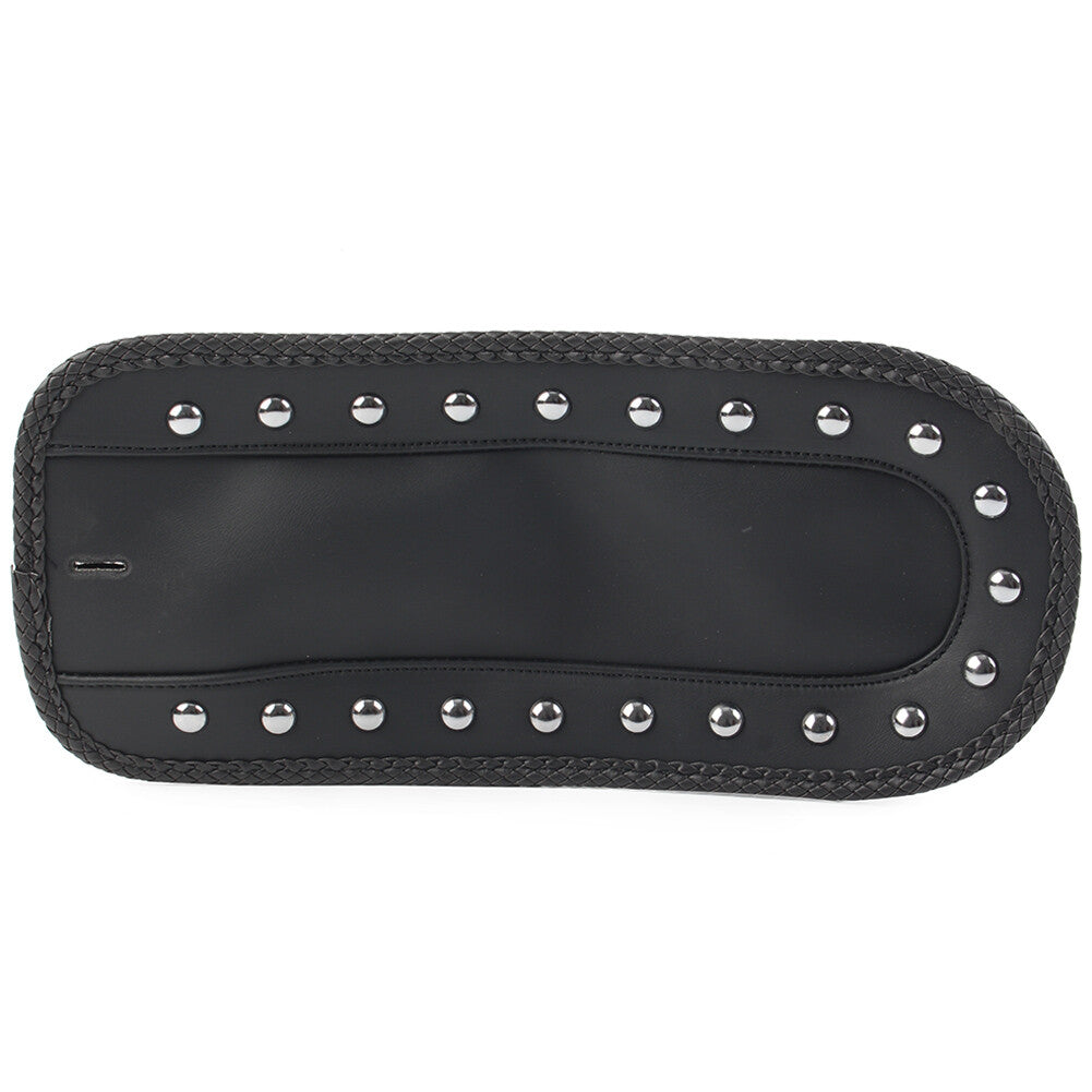 ya 5 8.7 Black PU Leather Rear Fender Bib Studs Solo for SEAT Fit for Kawasaki Vulcan 1500