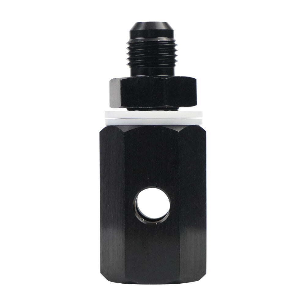 ya 2 7.16 AN6 Rollover Breather Check Valve Roll Over Fuel Cell Male 6AN Tank Fitting Blk