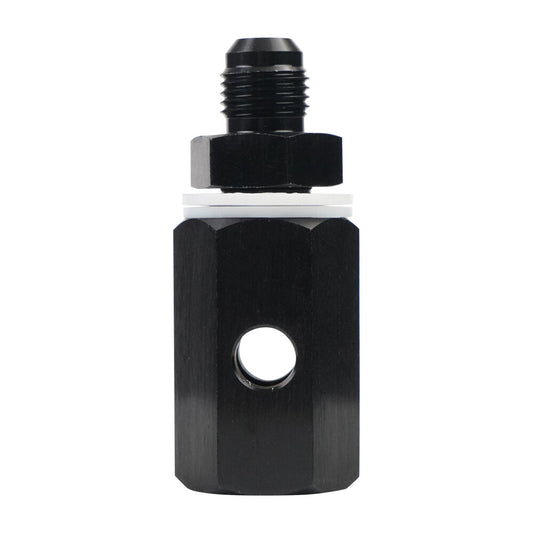 ya 2 7.16 AN6 Rollover Breather Check Valve Roll Over Fuel Cell Male 6AN Tank Fitting Blk