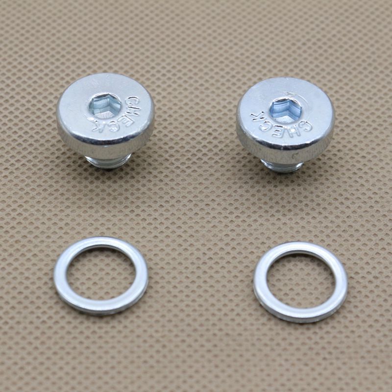 ya 1 8.5.1 2 sets of transmission pan drain plugs and sealing washers for and for Lexus 90341-10021