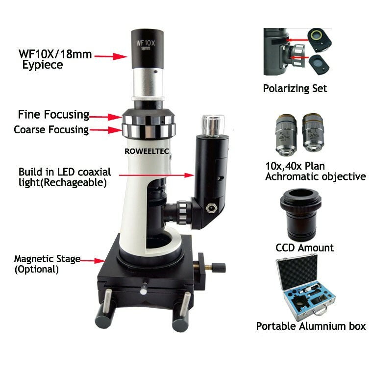 ya 26 NEW Portable metallography Metallographic Microscope O