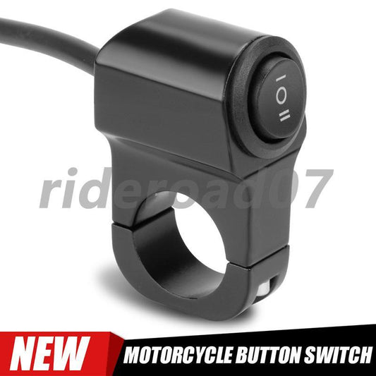ya 1 7.4 7/8 Motorcycle ATV Handlebar Mount ON/OFF Switch For Headlight Fog Light Lamp