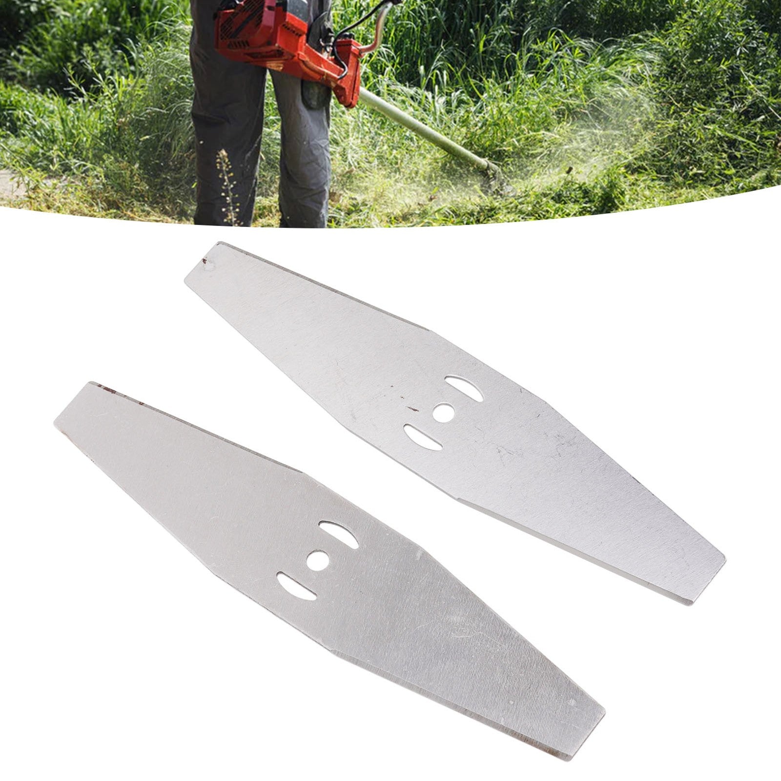 ya 17 5pcs Grass Trimmer Replacement Blades Steel Electric Mower Head Blades