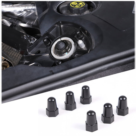 ya 1 8.5.1 Engine Fuel Rail Covers Pair LH and Right Hand for 2014 - 2019 for Corvette C7 Silver Alloy