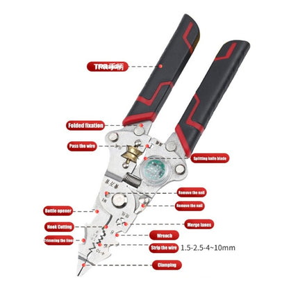 ya 25 Space Saving Electrician Stripper Cutter Featuring Voltage Detion And All