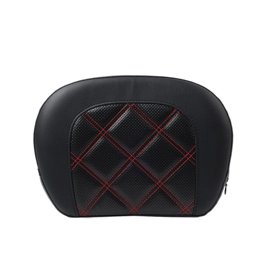 ya 3 6.25.3 Black Stitching Passenger Sissy Bar Backrest Pad Bracket FIT for Harley Street Glide