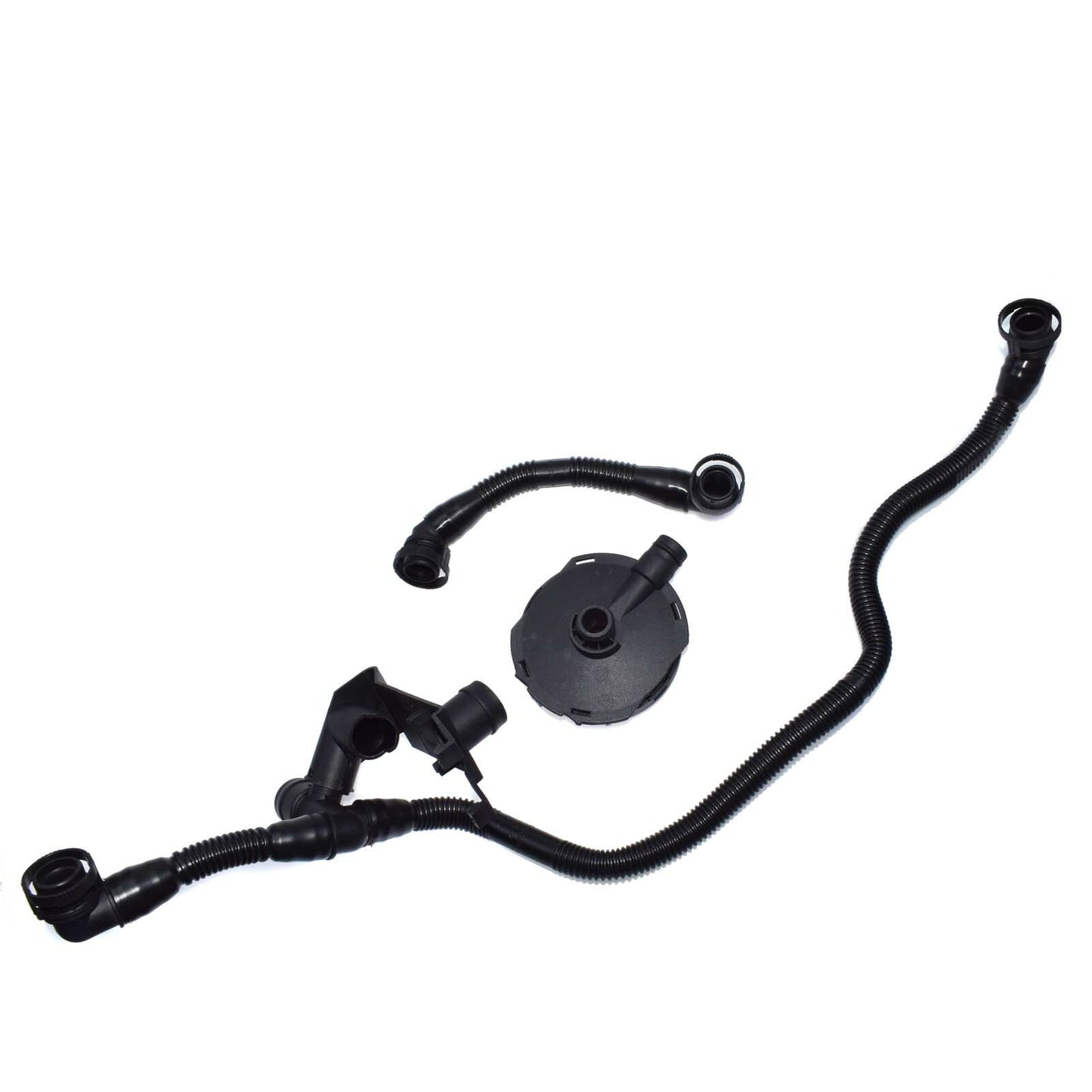 ya 1 8.5.4 for Audi A4 A6 3.0L V6 Crankcase Ventilation Valve and Breather Vacuum Hose Kit 3 pcs 