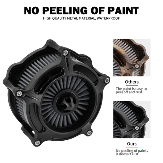 ya 8 5.26 Matte Black Turbine Air Filter Gray Intake for Harley Sportster 883 1200 04-2022