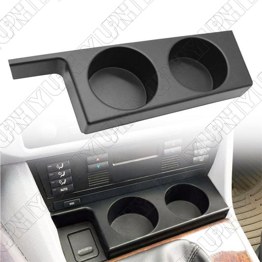 ya 4 6.21 Car Front Cup Holder Black for BMW E39 5-Series 1997-2003 528i 525i 530i 540i M5