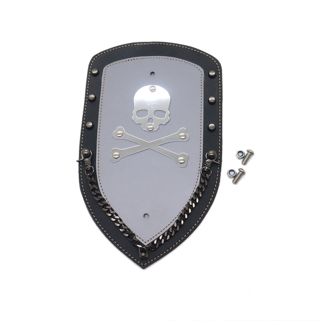 ya 5 8.7 PU Leather Skull Rear Plain Fender Bib Cover for Harley XL883 Solo for Seat