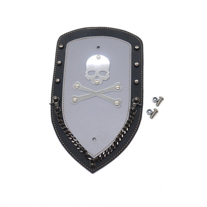 ya 5 8.7 PU Leather Skull Rear Plain Fender Bib Cover for Harley XL883 Solo for Seat