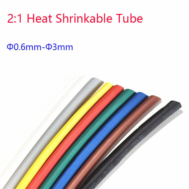 Multicolor Heat Shrinkable Tube ÆÓ0.6mm-ÆÓ3mm 2:1 Shrinkable Flame retardant 1-20M