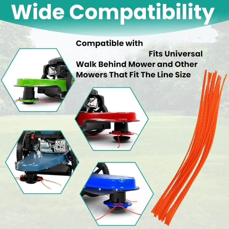 ya 17 Bulk 40 Nylon Replacement Lines Fit for Garden Trimmers Tangles Resistant Design