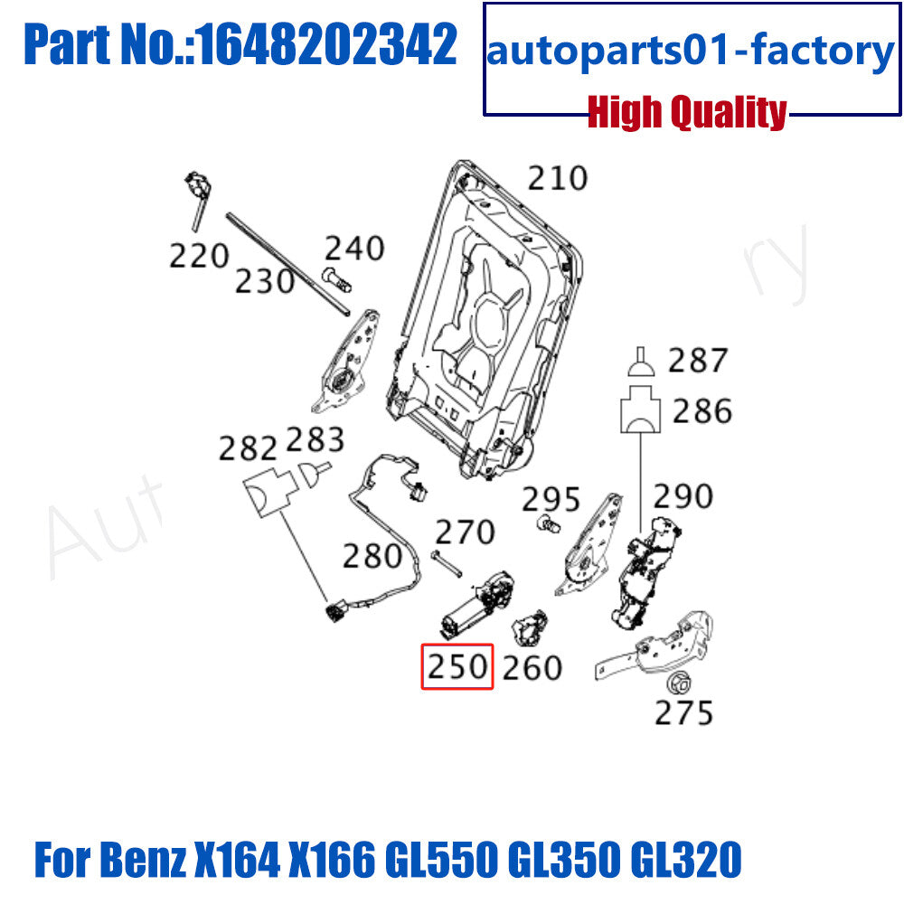 ya 5 8.7 3rd Third Row for SEAT Motor 1648202342 for for benz X164 X166 GL550 GL350 GL320 GL450