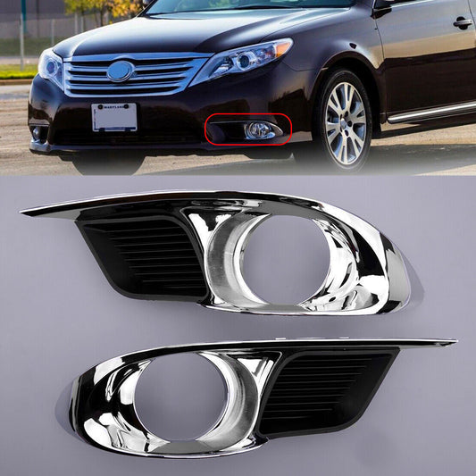 ya 1 8.5.1 Pair L&R Front Fog Light Lamp Frame Cover Bezel Fit for Avalon 2011-2012