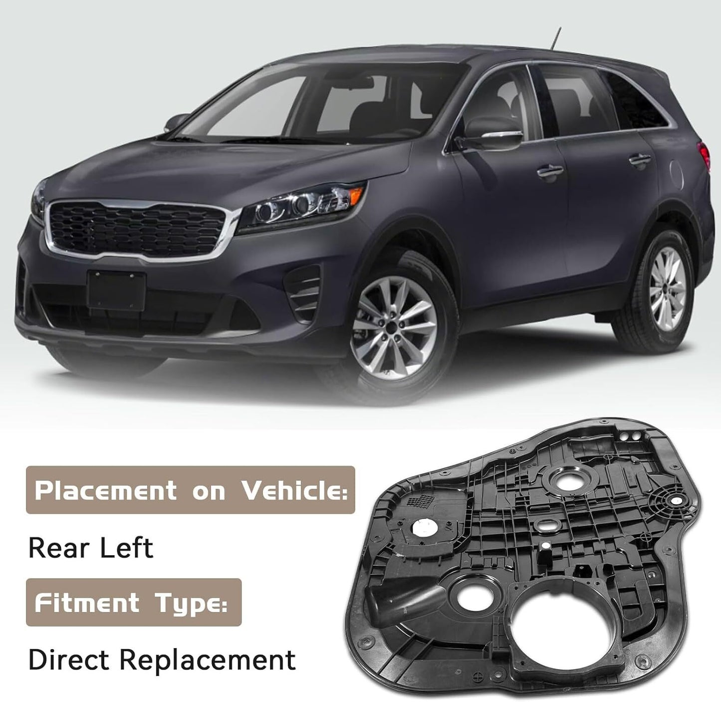 ya 11 6.6 83471C5000 Power Window Regulator Rear Left for Kia for Sorento 2016-2020