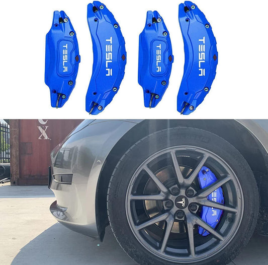 ya 10 5.28 4 Pack/Set for for Tesla for Model 3 Caliper Cover Brake 2017-23 Accessories Sport Blue