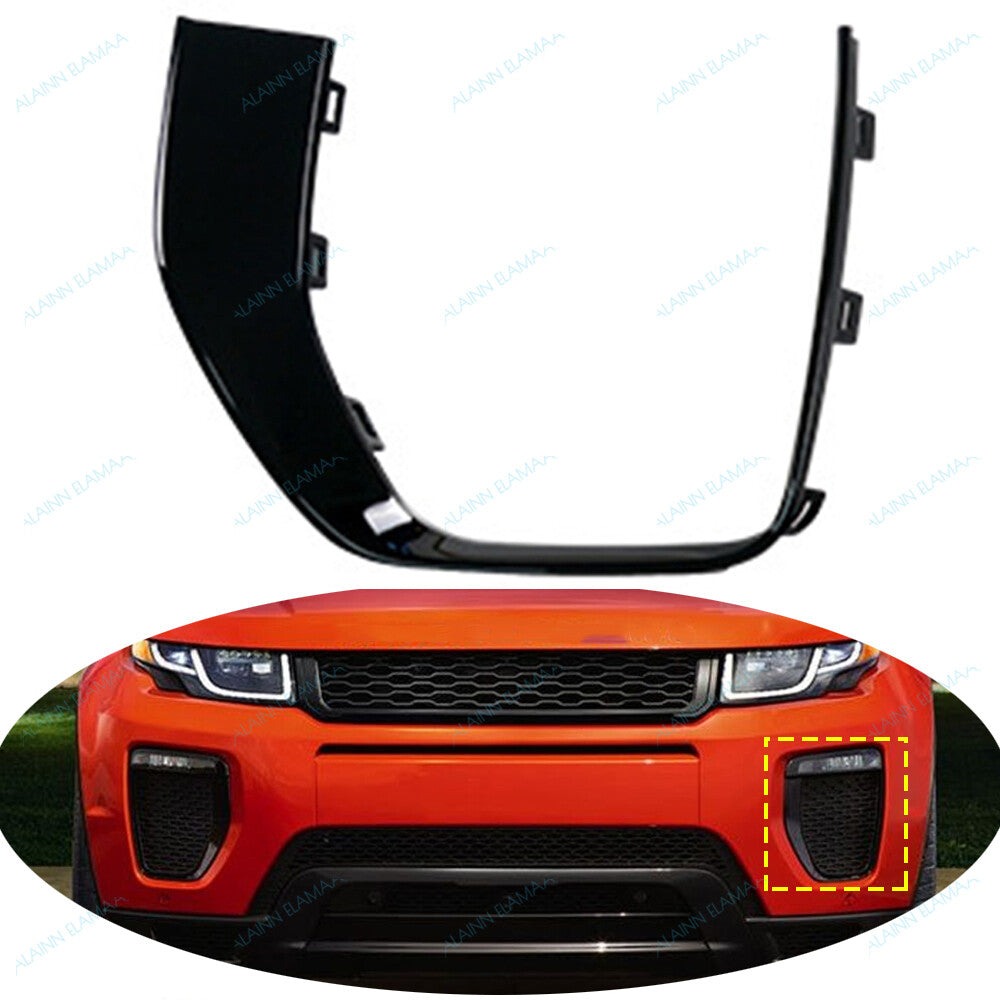 ya 13 5.27.2 Front Fog Driving Light Bezel Cover Grille r for Range Rover Evoque 2012-19,LH