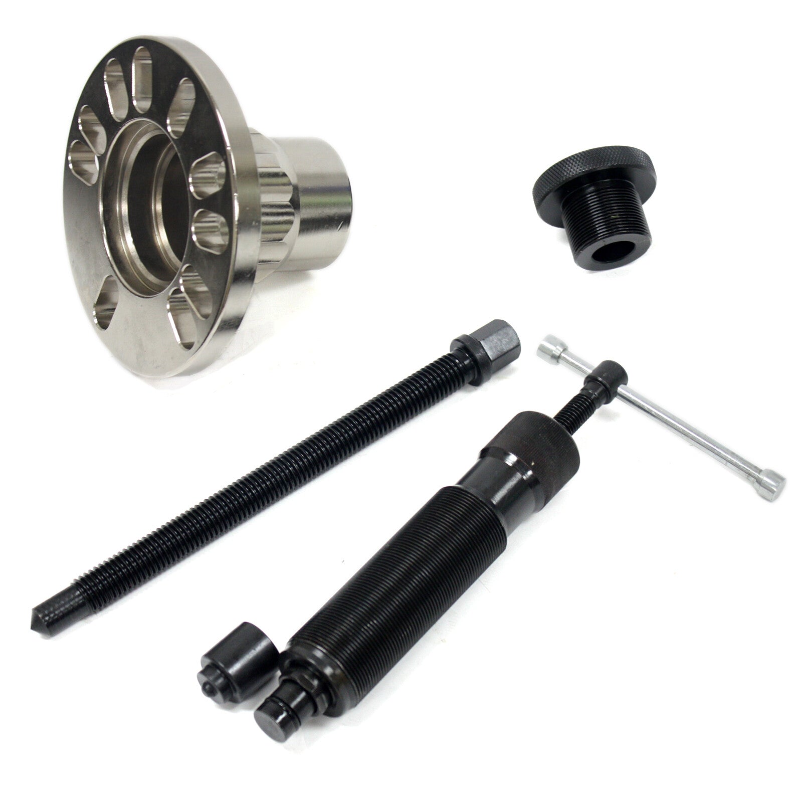 ya 26 Hydraulic Wheel Hub Drive Press Shaft Puller 10 Ton Power 4 and 5 Stud Hubs Bolt