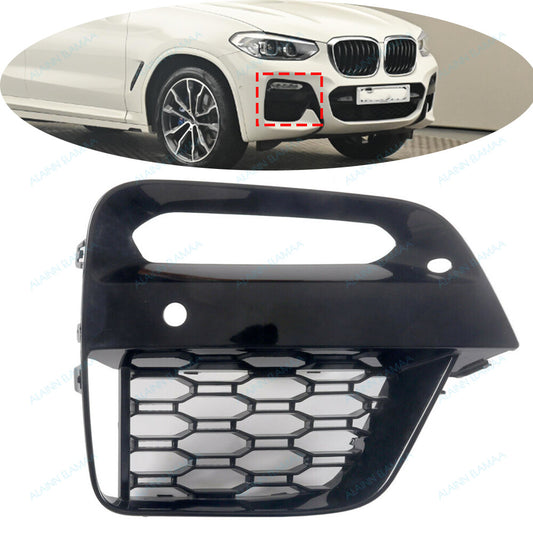 ya 27 6.18 Right Front Bumper Fog Light Cover Grille r Fit for BMW X3 G01 X4 G02 2018-2020